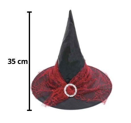 CHAPEU BRUXA C/ VEU
